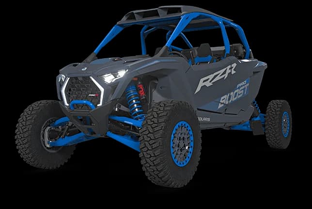 2027 RZR Pro R Boost — RZR Pro R Boost Ultimate (4 üléses) — Azure Stealth Gray
