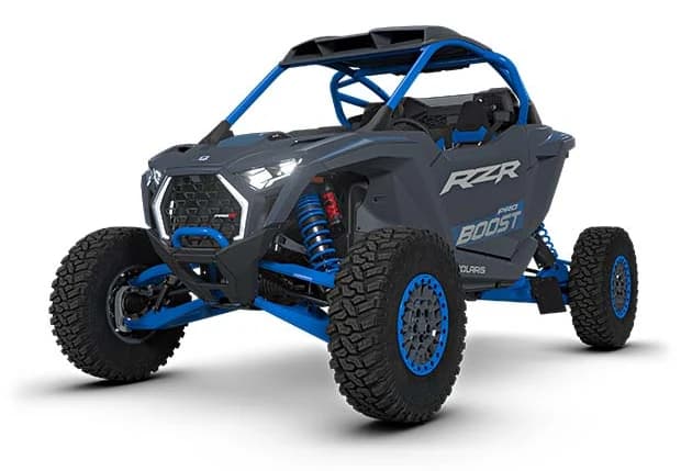 2027 RZR Pro R Boost — RZR Pro R Boost Ultimate (2 üléses) — Azure Stealth Gray